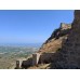 Acrocorinth fortification walls ascending the citadel